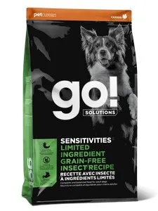 22lb Petcurean GO! Sensitivities Limited Ingredient Grain Free Insect  Recipe - Health/First Aid